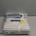 MooMee Striped Duvet Cover Set 100% Washed Cotton Linen Like Textured Breathable Durable Soft Comfy (Tannish Linen Grey White Classic Stripes, Queen 90"x90")