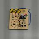 Busy Board with 19 LED Light Switches, Montessori Toys for 1 2 3 Years Old, Wooden Sensory Board, Toddlers Activity Travel Toys for 1 2 3 Year Old Boy & Girl Birthday Gift (Big)