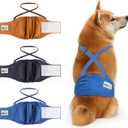 Idepet Belly Bands for Male Dogs with Suspender Detachable, 3 Pack Male Dog Belly Bands Washable Doggie Boy Diapers Reusable Male Pee Wraps for  Dog Medium