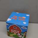 Soft Barn Baby Toys 6-12 Months with Stuffed Farm Animals, Rattle Squeaky Crinkle Sound & Mirror, Montessori Sensory Plush Infant Toy for 6 7 8 9 10 11 Month, 1 Year Old Baby Boy Girl Birthday Gifts