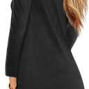 Beluring Women Shirt Short Sleeve Crew Neck Summer Soft Long TshirtsTee Tops Blouse (Black, M)