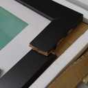 LaVie Home 27 x 40 Poster Frame Black（1 Pack）, Display Pictures 24x36 with Mat or 27x40 Without Mat, 2 Inch Wood Profile, Stable and Sturdy Picture Frame with Polished Plexiglass