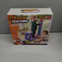 Flexible Race Track Toys for Kids: 15 Ft Rolls Up DIY Racetrack with 4 Cars & 10 Suction Cups - Compatible with Hot Wheels and Diecast 1/64th Cars - Birthday Gifts for Age 3-8 Years Old Boys Girls (Orange)