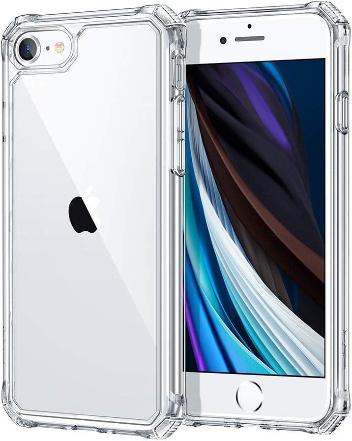 ESR for iPhone SE (2022) Case, iPhone SE (2020) and iPhone 8, Military-Grade Protection, Shock-Absorbing Corners, Yellowing-Resistant Back, Phone Case for SE 3/2, Air Armor Case, Clear