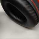 ZIHNIC Bluetooth Headphones Over-Ear, Foldable Wireless and Wired Stereo Headset Micro SD/TF, FM for Cell Phone,PC,Soft Earmuffs &Light Weight for Prolonged Wearing (Black/red)