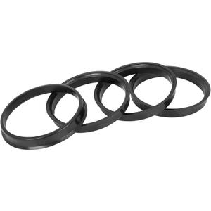 X AUTOHAUX 4pcs Plastic 72.6mm OD to 67.1mm ID Car Hub Centric Rings Wheel Bore Center Spacer Hub Rings Black