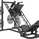 Dripex Leg Press Machine, Leg Press Machines for Home Gym, Professional Leg Press Hack Squat Machine Combo with 4 Weight Plate Storage Holders for Full Lower Body Workout - Weight Plates Not Included