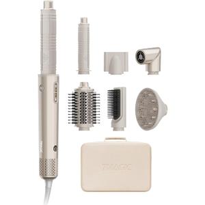 7MAGIC 7-in-1 Hot Air Styler, Hair Styler Dryer Brush with Auto-Wrap Curlers, High-Speed Hair Dryer for Fast Drying, Volumizing & Straightening, Travel Case Included, Champagne Gold