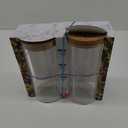 Alta 2Pc Glass Canister Cork