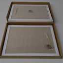 2-Pack Double-Sided Cork Board with Linen, 16" x 12" Hanging Wood Framed Bulletin Board, Picture Display Vision Board Kit Corkboards for Wall School Office Decor, 20 Pushpins (Vintage White)