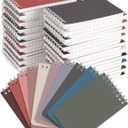 Dynta Small Top Spiral Notebooks Bulk 3x5 Inch, 50 Packs Pocket Notepad, Mini Pads 10 Morandi Colored, Memo Notepads for Home, School, College, Office, Work, Travel, 60 Sheets/120 Pages