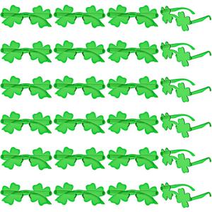 MGparty St. Patrick's Day Shamrock Glasses Irish Lucky Green Clover Sunglasses Saint Patricks Accessories Party Favor