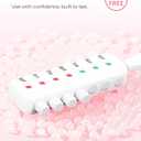 2 x Pill Reminder for Easy Tracking Without Refills, Reusable Pill Tracker for Vairous Bottles, Arthritis-Friendly & Anti-Slide Medication Tracker, Compact Medicine Reminder for Pet Meds, White, 2-Pack