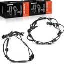 A-Premium 2PC Set Rear ABS Wheel Speed Sensor Compatible with Ford F250 Super Duty 2011-2016, For F350 Super Duty 2013-2016 [With Stability Control] - Rear Driver & Passenger Side