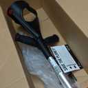 PEPE Mobility Forearm Crutches for Adults (x2 Units) Open Cuff, Adjustable Height, Aluminium, Lightweight Elbow Crutches, Made in Europe (Black)