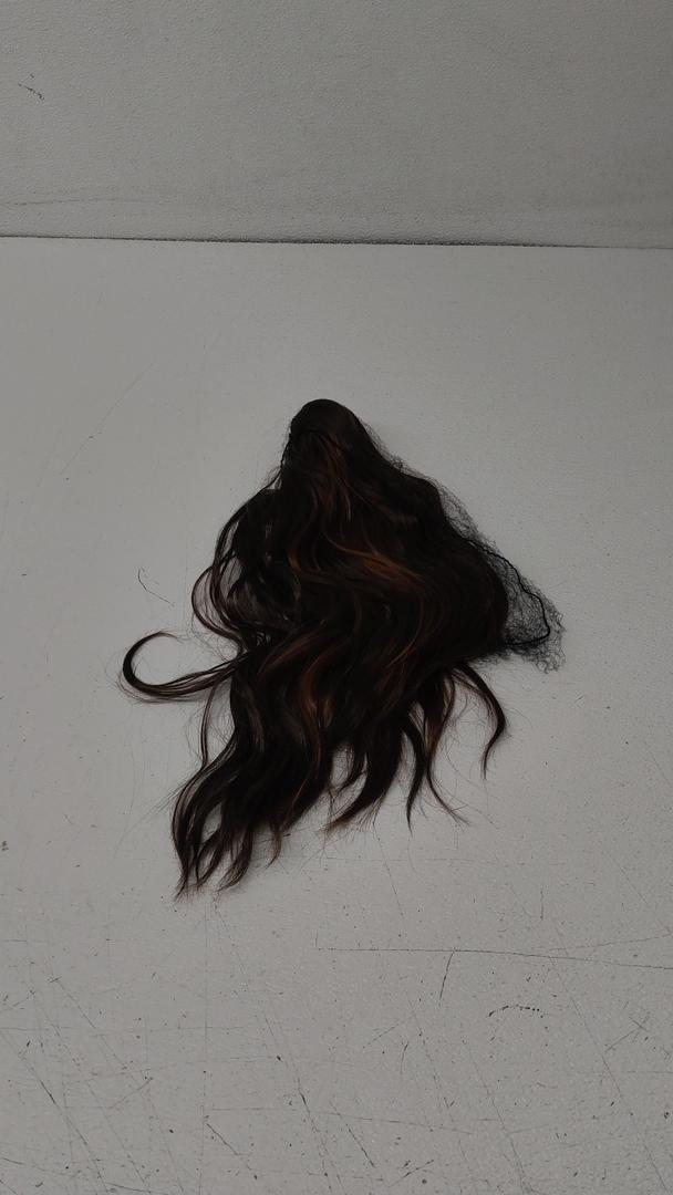Ponytail Extensions, Long Claw Clip in Ponytail Hairpiece Synthetic Pony Tails Hair Piece Natural Wavy Hairpieces for Women, 20 inch Dark Brown and Light Auburn