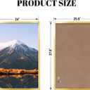 QDSSDECO 24x36 Poster Frame Gold Wood Frame with Plexiglass Horizontal and Vertical Formats Hanging on the Wall Display Picture, Set of 2, 24"x36"2pk