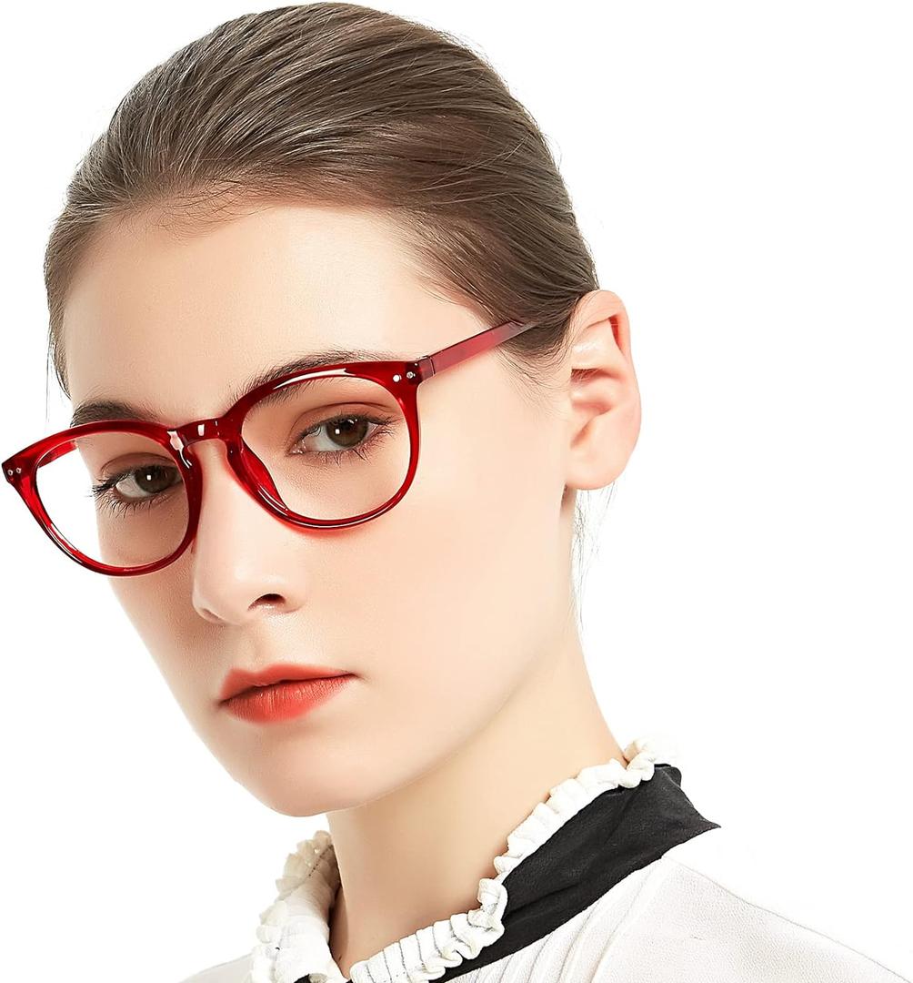 MARE AZZURO Reading Glasses Women Readers 5.0 Stylish Round Reader +5.00 with Spring Hinge