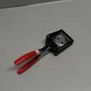 Professional 5050mm (2''x2'') Square Photo Cutter, Handheld Metal Die Punch Tool for Paper, Business Cards, Crafts, DIY Projects Cutting, Hardened Steel Blade Heavy-Duty, Office & Family Use