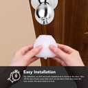 Mom's Choice Gold Awards Winner - EUDEMON 4 Pack Baby Safety Door Knob Covers Door Knob Locks(not Suit for All Door knobs)