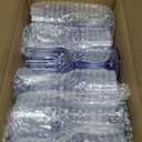 Plastic Wine Glasses Set, 7oz Vintage Goblets Shatterproof Unbreakable Reusable & Disposable, Drinking Glasses with Stem, for Wedding Outdoor Dinner Easter Party (24pcs, Blue)