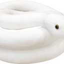 Clobeau 78 Inch White Snake Plush, Realistic Snake Stuffed Animal, Lifelike White Snakes Toy for Kids, Soft Stuffed Snakes Plush for Halloween Christmas Birthday Present Party Prank Prop