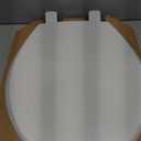 Mayfair Cassel Slow Close Toilet Seat, Easy Clean, Non Slip Premium Wood Seat, Easy Install, Made in USA, Round, White
