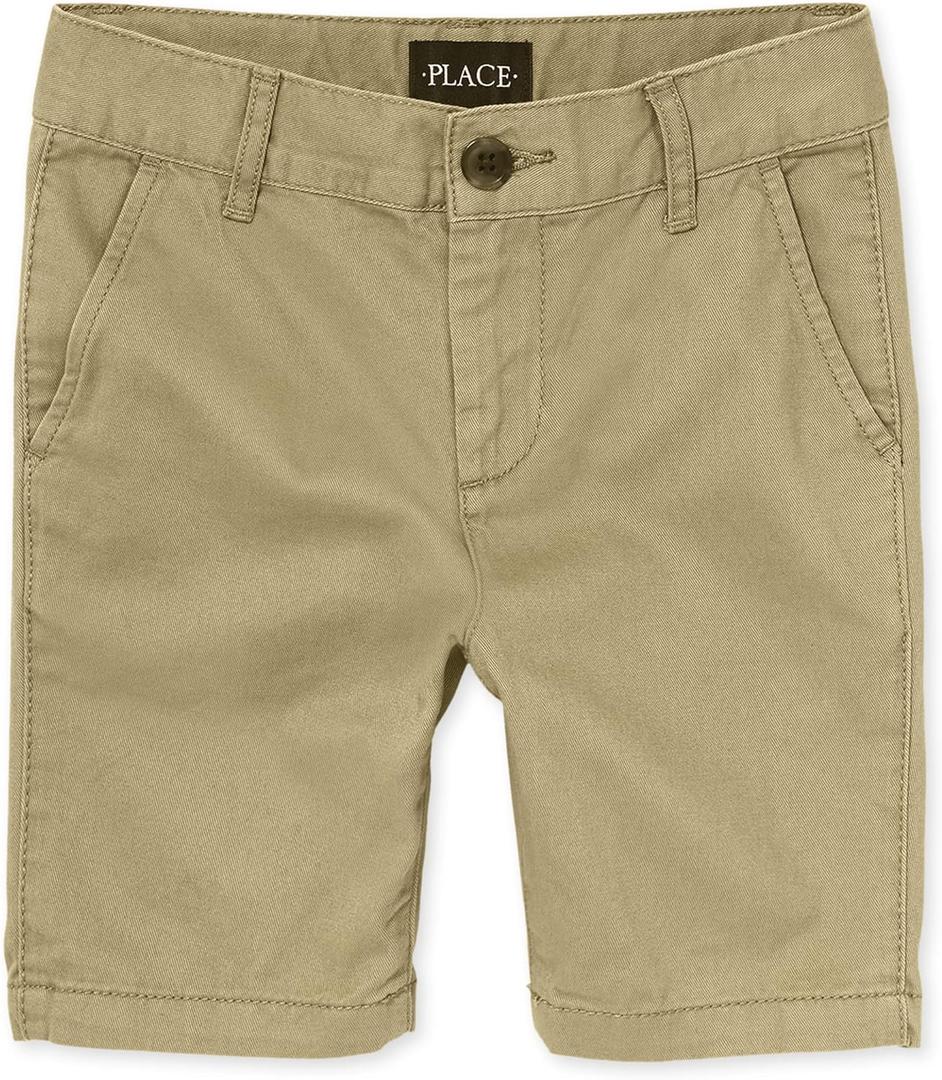 Stretch Chino Shorts (14 Slim, Flax Single)