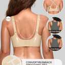 OEAK Women Jelly Bras No Underwire Scalloped Push Up Buttery Soft Tshirt Bra Seamless Full Coverage Convertible Everyday Bra, XL