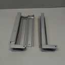 AVF Steel Universal Wall-Mounted Microwave Brackets in Silver (Set of 2)