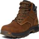 Timberland PRO Men's Titan Ev 6 Inch Soft Toe Waterproof Industrial Work Boot (7 Wide, Earth Bandit Brown-2024 New)