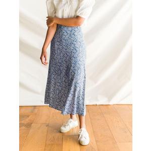 Women's Casual Skirts High Waisted Pleated A Line Swing Skirts Vintage Floral Skirts, Medium