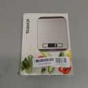 Food Scale, 11lb Digital Kitchen Scale with 6 Units LCD Display and Tare Function,Compact Design for Baking,Healthy Cooking,Meal Prep, 304 Stainless Steel