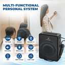 Voice Amplifier Wireless Microphone Headset, Original Sound Ultra Portable Microphone and Speaker, 15W Megaphone Speaker with Bluetooth Mic, Personal PA System for Teachers Classroom Tour Guide B002
