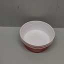 GoBig Red Party Cup Bowls - 30 Large Disposable Plastic Bowls, 60oz