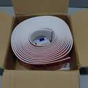 Stair Nosing, Rubber Edging Guard Trim Self Adhesive, Vinyl Staircase Step Edge Protector for Outdoor & Indoor(20 FT, White)