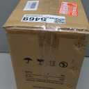 2 Gallon Glass Fish Tank, Easy to Maintain Small Aquarium for Betta/Snails/Shrimp and Aquatic Planting.