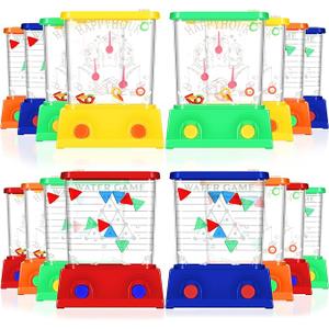 Zhanmai 16Pcs Handheld Water Games Mini Arcade Fish Ring Toss Basketball, Water Ring Toss Handheld Toys for Kids Adults, Retro Games for Beach Toy Party Simple