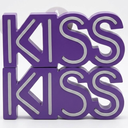 Kiss LED Neon Sign for Wall Decor USB Powered Dimmable LED Lights Signs
 2pcs