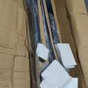 BLIKA 3 Pack 36" Side Mount Stair Cable Railing Posts for 25-35 Degrees Stair, Stainless Steel, Left Side Fascia Mount Stair Railing Post for Cable Railing Kit, Black Powder Coated Side Mount Post