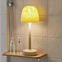 Shower Lamp - Waterproof Bathroom Lamp with 16 Color Ocean Wave Projector, Rechargeable Shower Light with Touch & Remote Control, Cordless Light for Inside Shower/Bathtub (Beige)