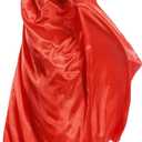Costume Cape for Adults and teenager Satin Cloak for Cosplay Halloween, Carnival, Superhero, Birthday Party (Purple)