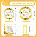 96Pcs Bride to Bee Bridal Shower Party Decorations She Found Her Honey Bee Plates and Napkins Set Said Yes Engagement Decoration Favors for Valentine's Day Wedding Bridal Shower Married Party Serve 24