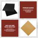 18Pcs High Heels Patch, Anti High Heel Tread Boots Sole Repair Pad Shoe Inserts Boots Heels Sole Protectors, Non Slip High Heel Replacements Tips Rubber Women Shoes Heels Stickers