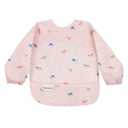 Tiny Twinkle Mess Proof Baby Bib,Waterproof Smock Baby Bib for Eating,Machine Washable Long Sleeve Bib,Baby Led Weaning,Toddler Bib,BLW Supplies(Unicorn Confetti, Small 6-24 Months)