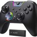 EasySMX X05Pro Wireless PC Controller Quiet-Press Buttons, 2-Stage Impulse Triggers, 2 Programmable Buttons, Hall Joysticks, 1000mAh Battery, 1000Hz Polling Gaming Controller for PC/Switch/Android/iOS