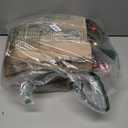 3FT PVC Green Christmas Tree Tinsel with 50 Warm White & Multi Color Fariy Light 3D Star 15 Ball Ornament, 12 Light Modes Timer Battery Operated Small Artificial Full Xmas Tree Indoor Holiday Decor