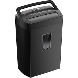 Bonsaii 12 Sheet Paper Shredder for Home Office, Heavy Duty Cross Cut Shredder with 5.5 Gal Pullout Bin, Home Shredder for CDs/Credit Card/Document/Mail, P-4 Security Level