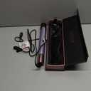 IG INGLAM Titanium Flat Iron Hair Straightener, Curling Iron 1 Inch, Infrared Negative Ionic Hair Straightener 11 Adjust Temp 250F to 450F, Shiny Hair Dual Voltage 110-240V, Gift, Purple