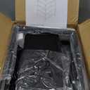 Huuger Nightstand with Charging Station, 27.6 Inch Side Table with Fabric Drawers, End Table Bedside Table with USB Ports and Outlets, Night Stand for Bedroom, Black